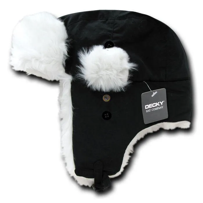 1 Dozen Aviator Bomber Soft Faux Fur Ear Flap Hat Cap Trooper Trapper Wholesale