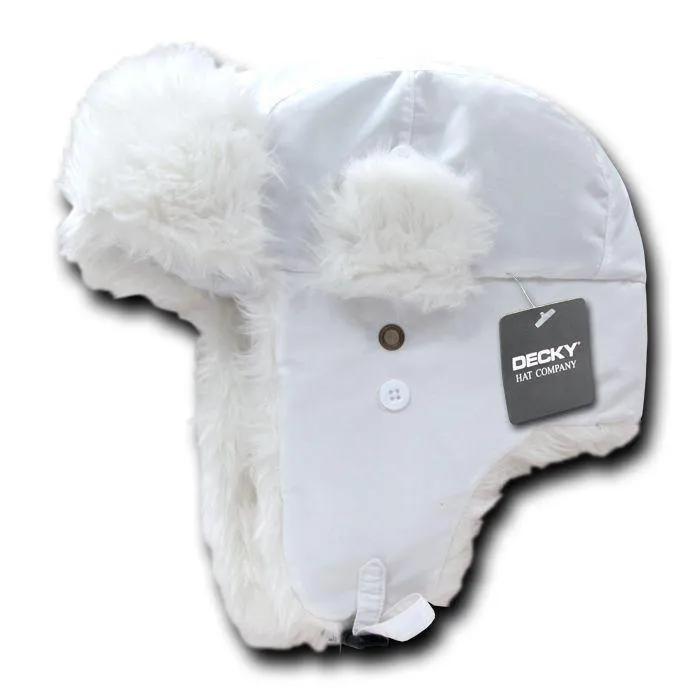1 Dozen Aviator Bomber Soft Faux Fur Ear Flap Hat Cap Trooper Trapper Wholesale