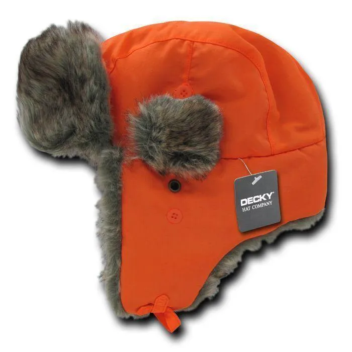 1 Dozen Aviator Bomber Soft Faux Fur Ear Flap Hat Cap Trooper Trapper Wholesale
