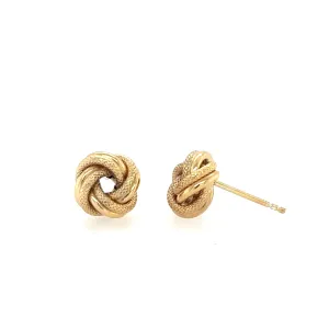10 Karat Gold Knot Studs