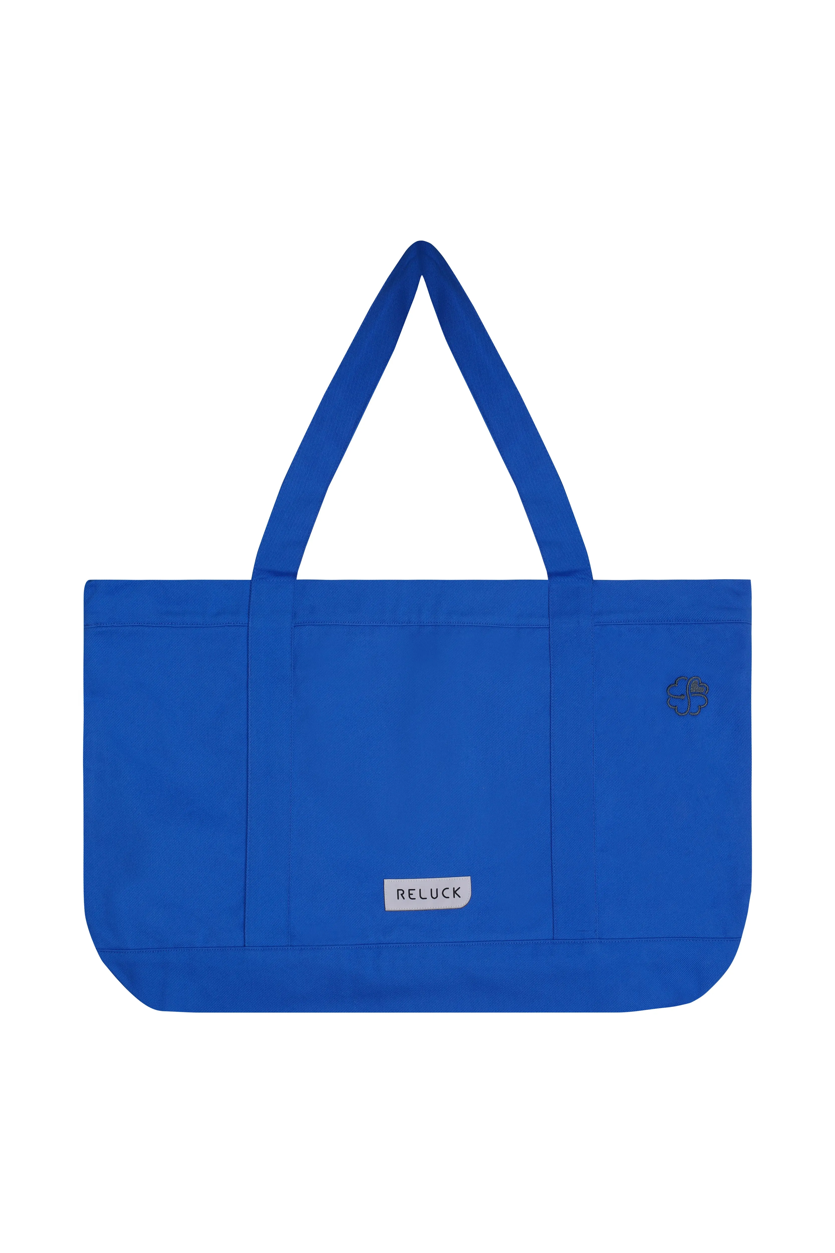 100% Recycled Big Tote Bag Blue