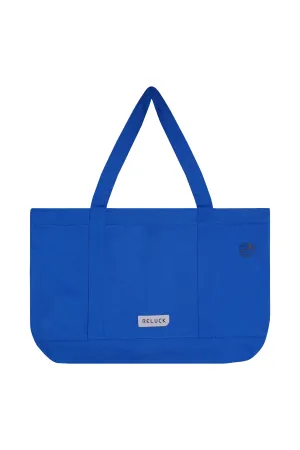 100% Recycled Big Tote Bag Blue