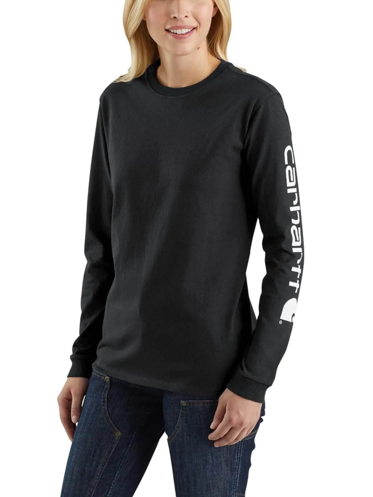 103401&#x20;Women&#x27;s&#x20;Work&#x20;T-shirt&#x20;Sleeve&#x20;Logo&#x20;-&#x20;Carhartt