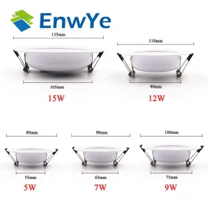 10PCS LED Downlight Ceiling 5W 7W 9W 12W 15W Warm white/cold white led light AC 220V 230V 240V