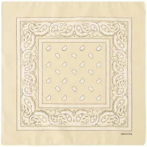12-Pack Bandana Headband - Beige