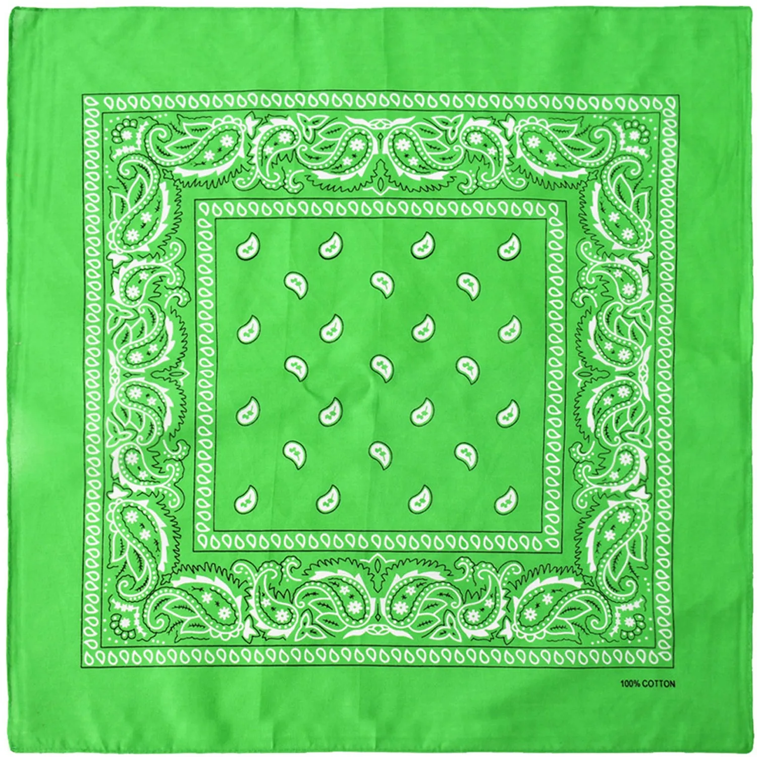 12-Pack Bandana Headband - Light Green