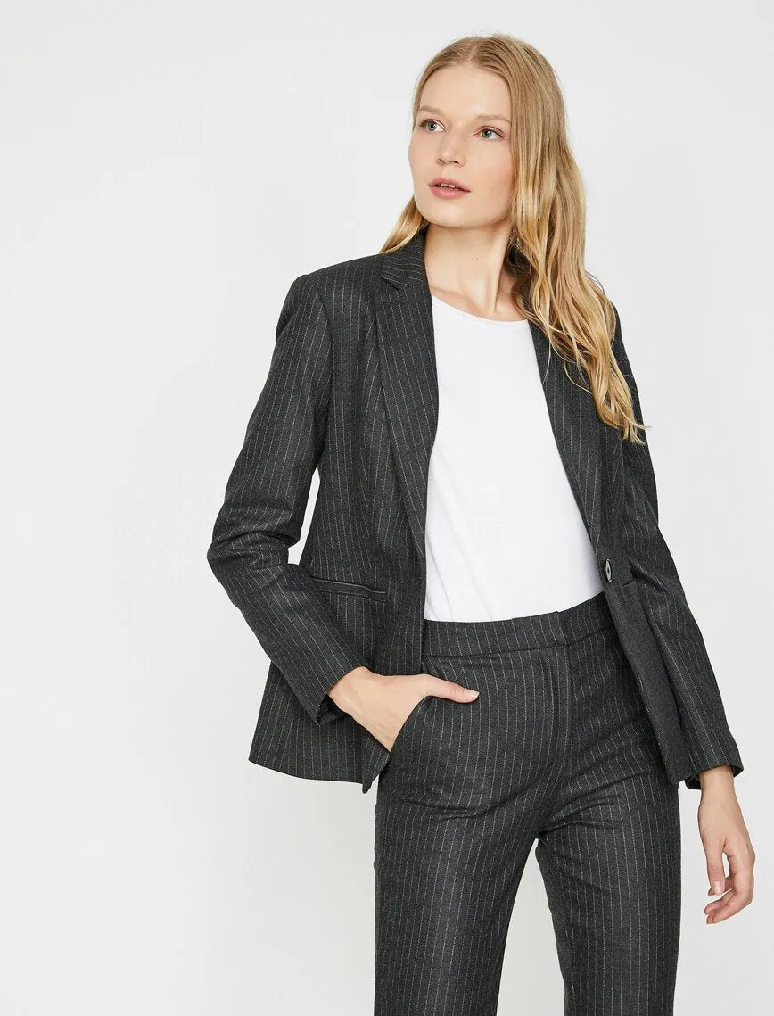 14930 Grey Striped Jacket