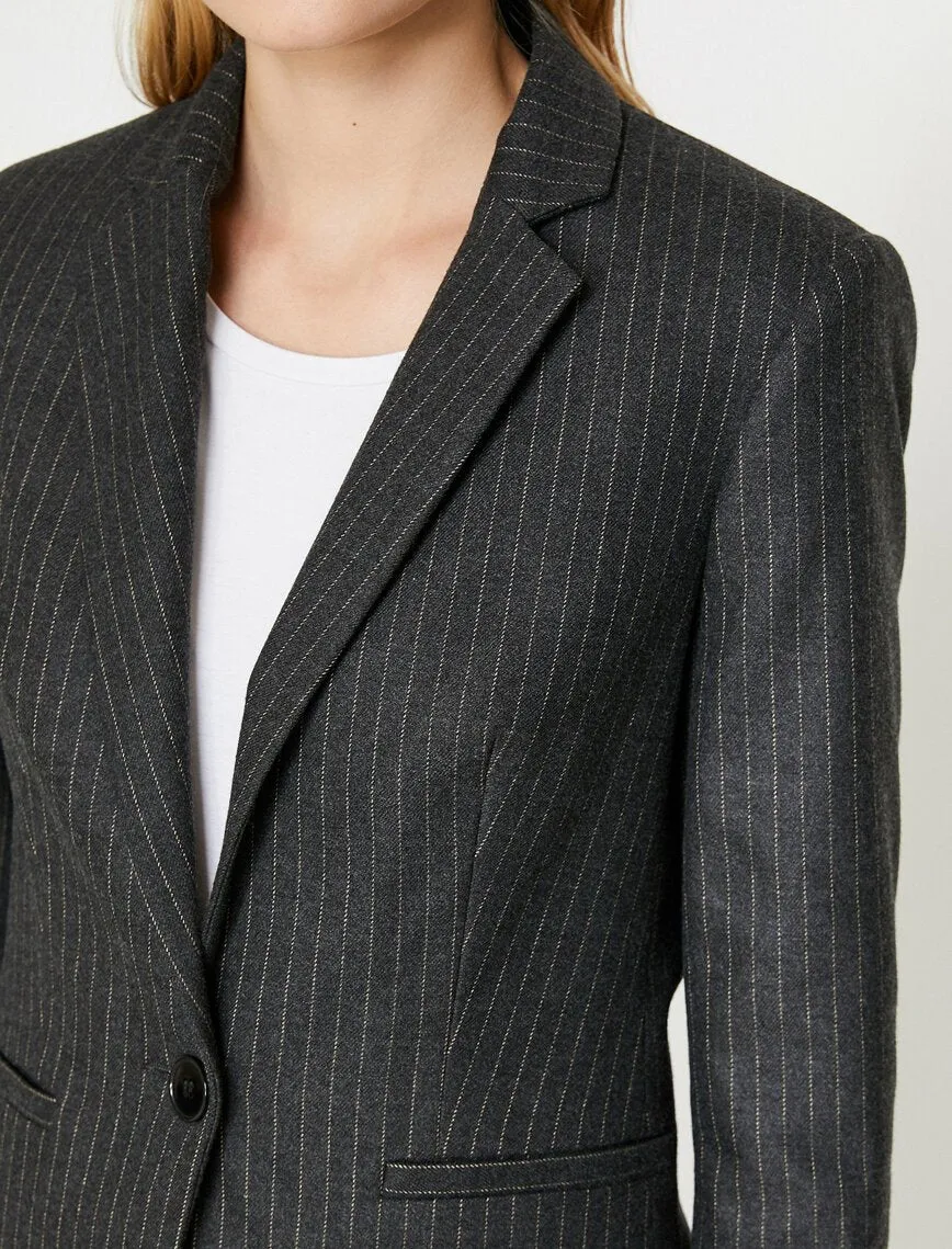 14930 Grey Striped Jacket
