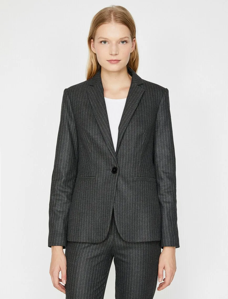 14930 Grey Striped Jacket