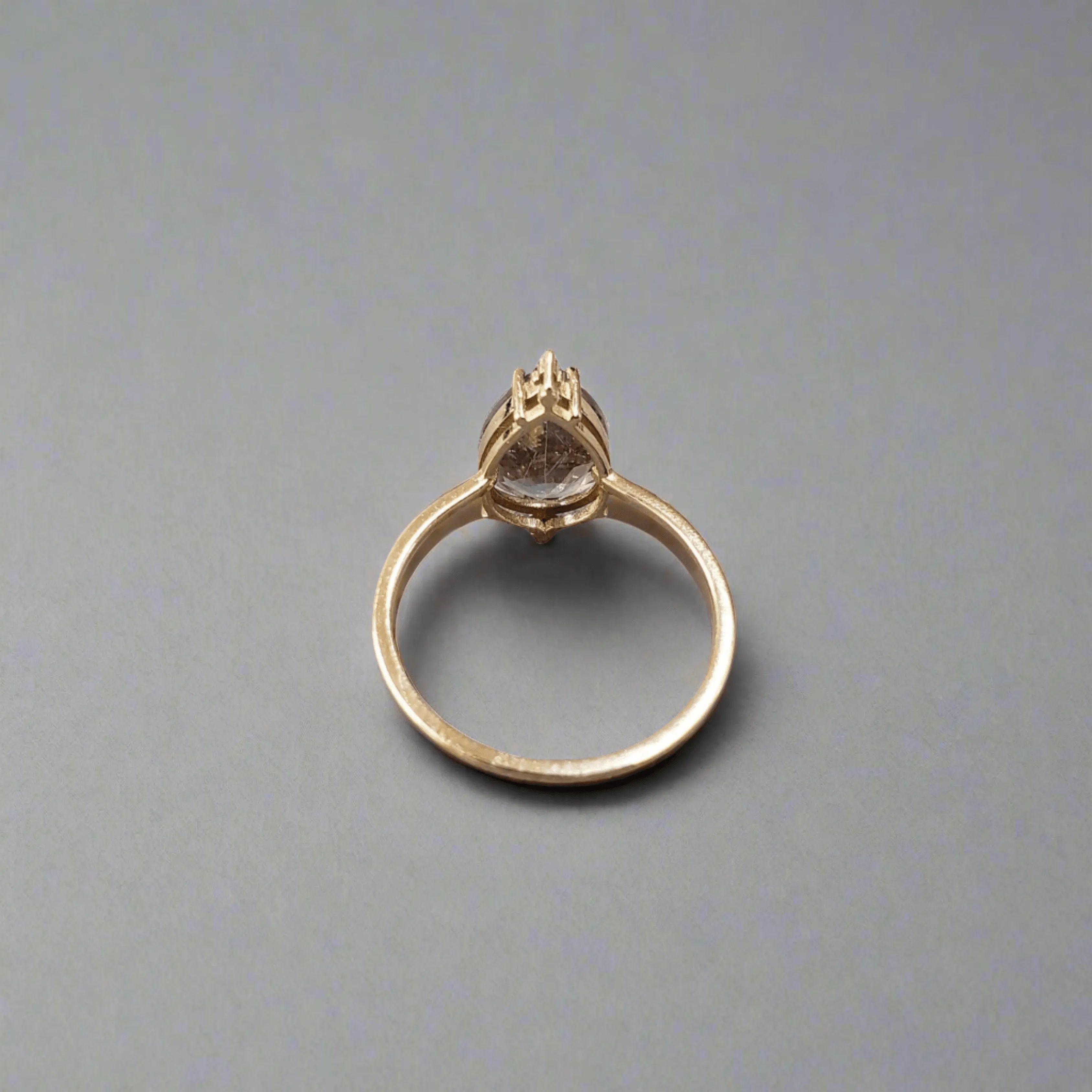 14k Gold Purple Tourmaline & Diamond Ring