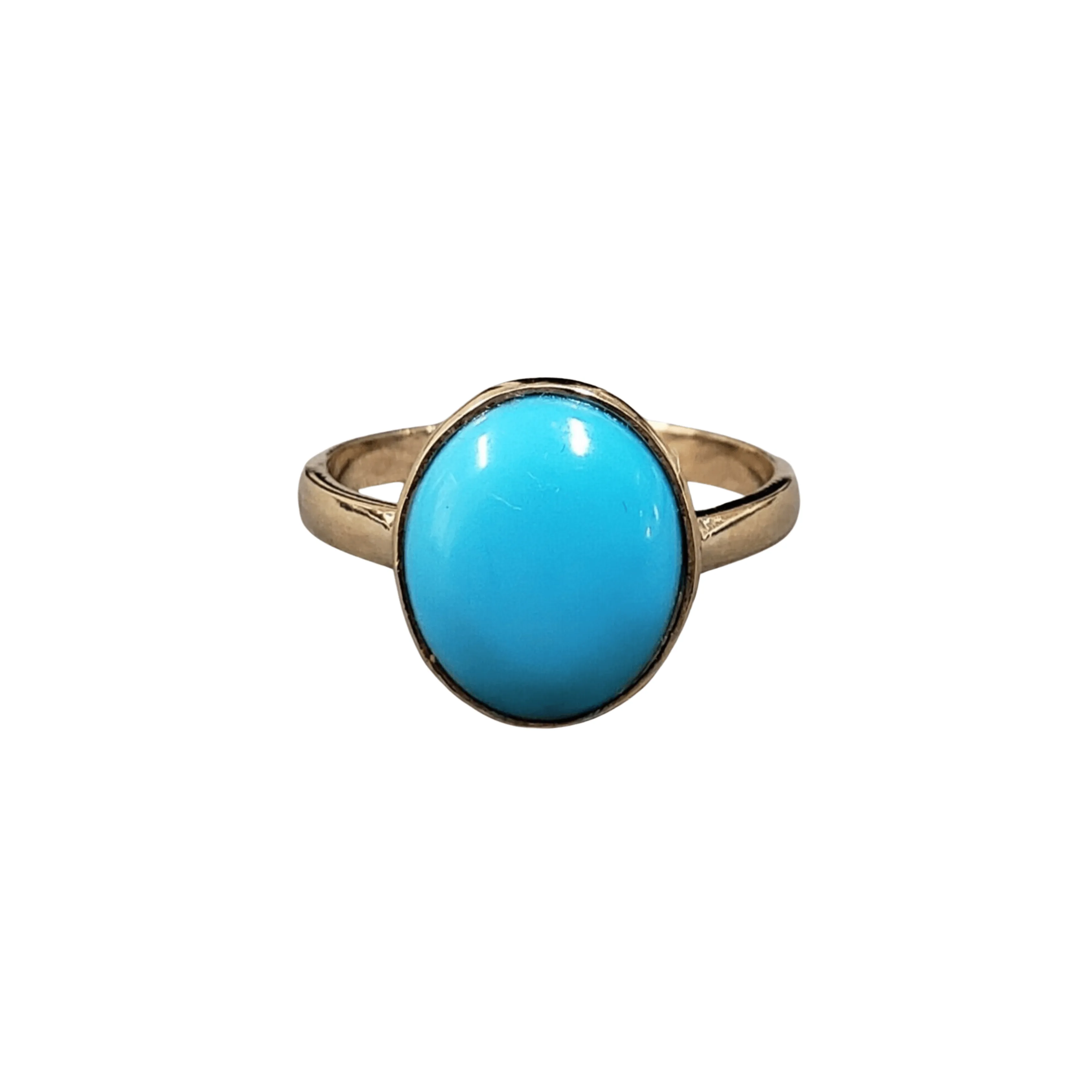 14k Gold Turquoise Ring – Ethically Sourced, Timeless Beauty