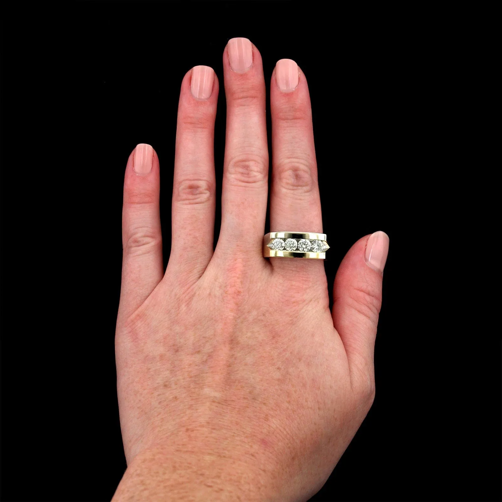 14K Two-tone Gold Estate Diamond Ring