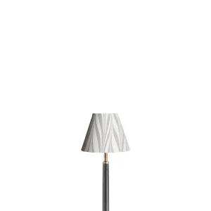 16cm empire shade in hand made marbled paper in grey savio