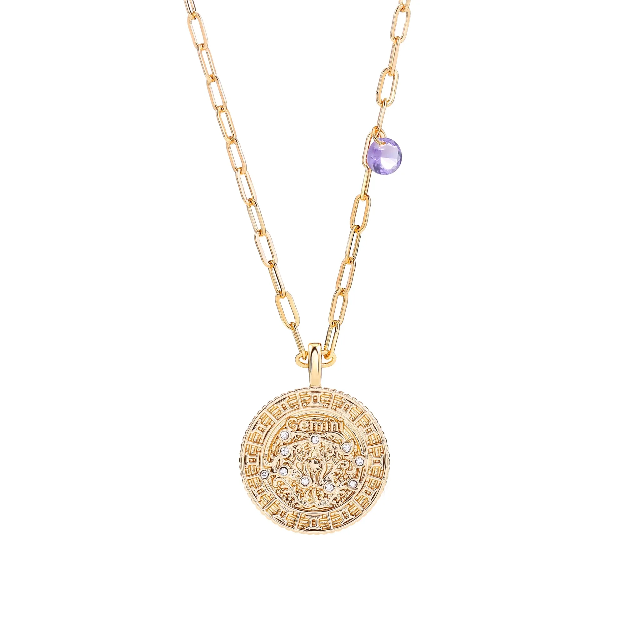 18K Gold Plated Zodiac Birth Coin