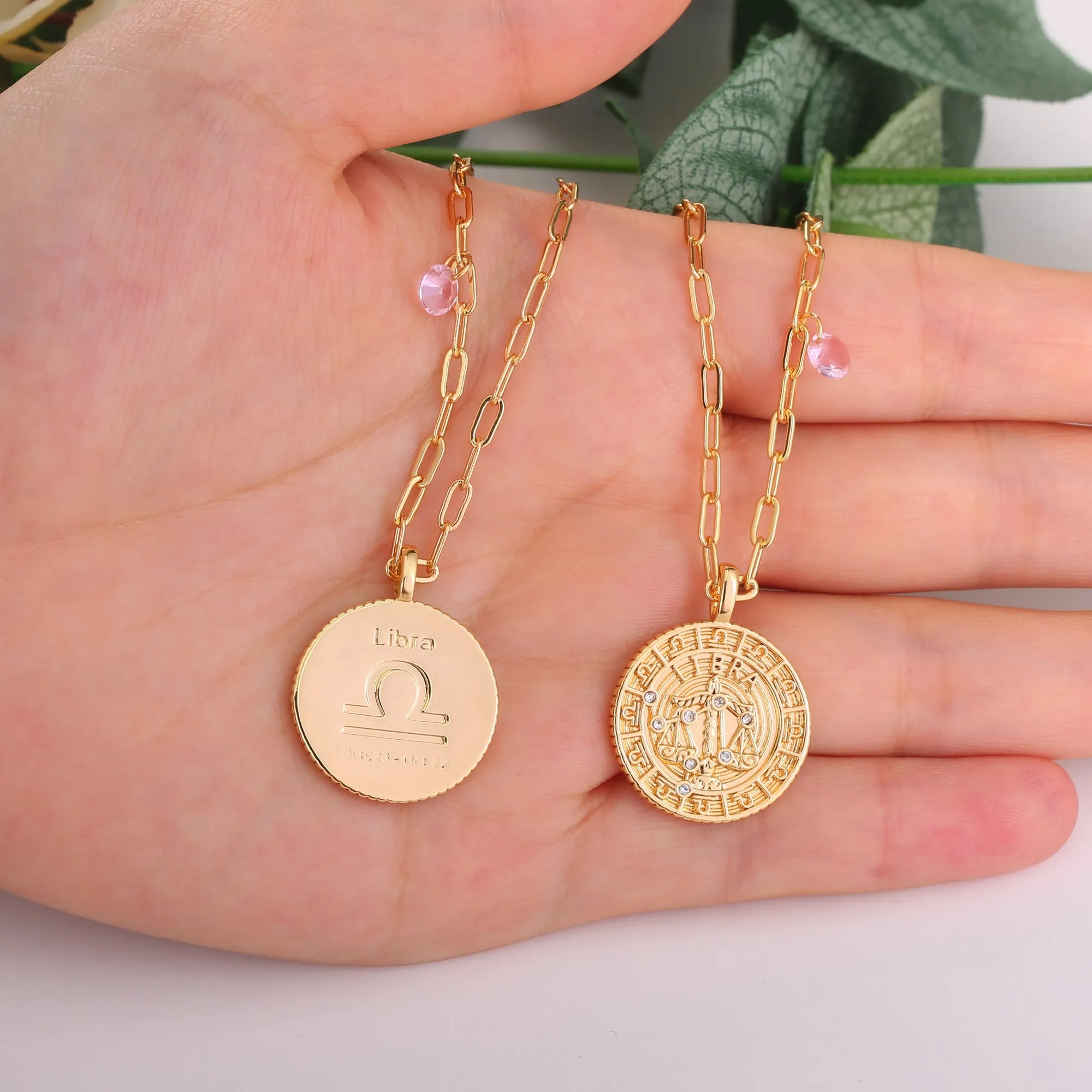 18K Gold Plated Zodiac Birth Coin