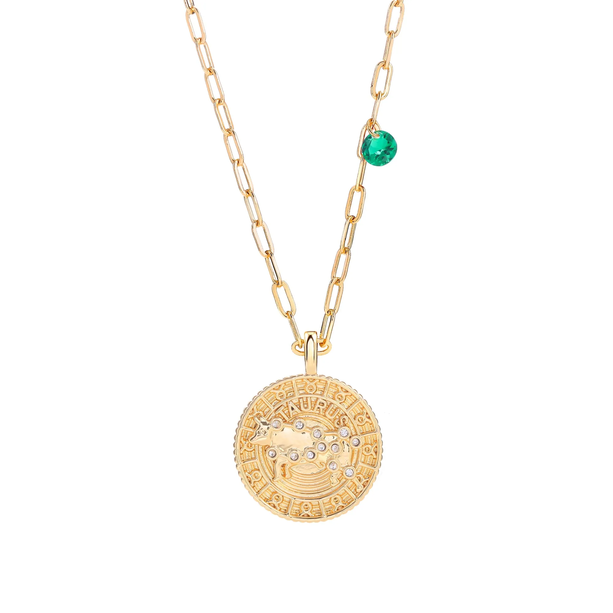 18K Gold Plated Zodiac Birth Coin