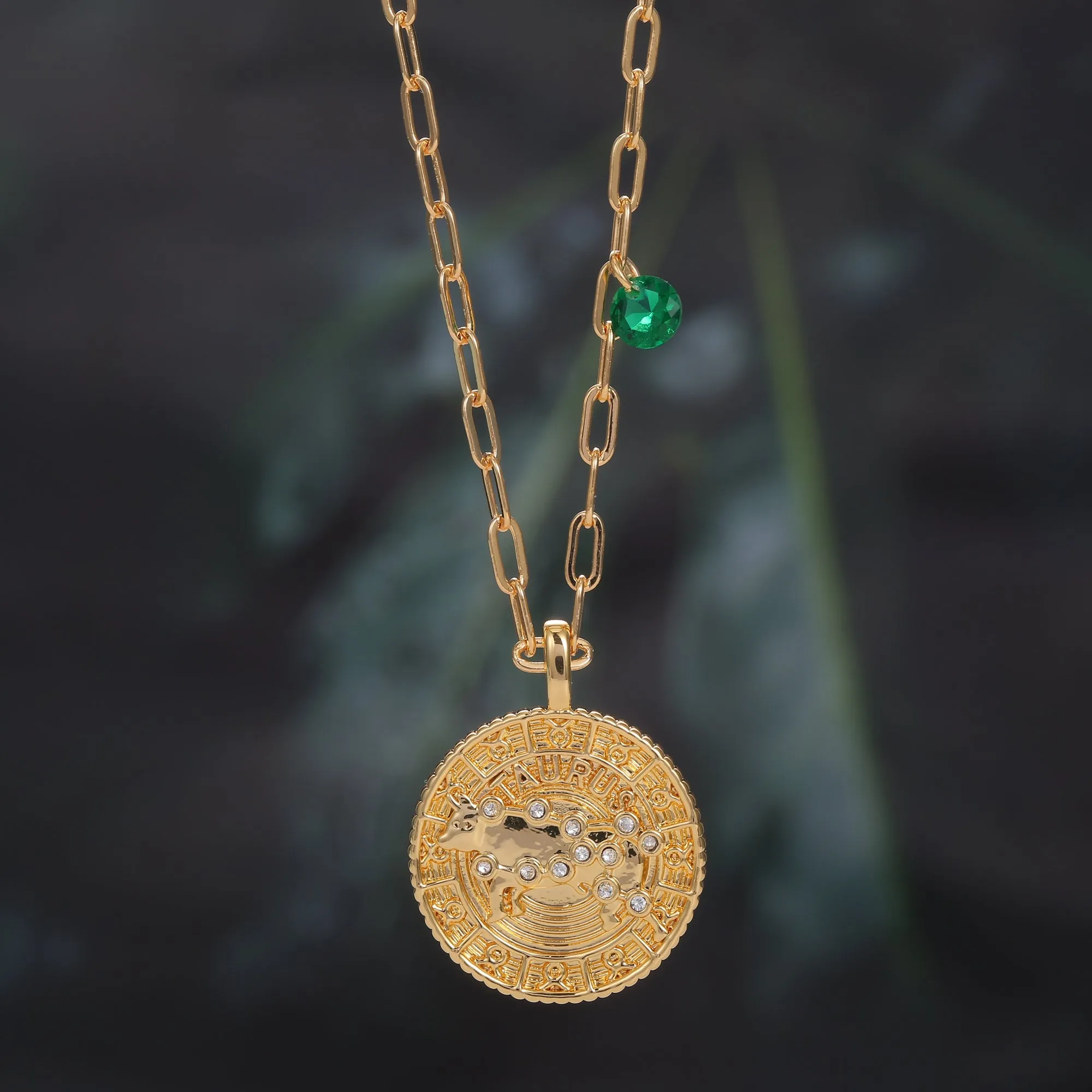 18K Gold Plated Zodiac Birth Coin