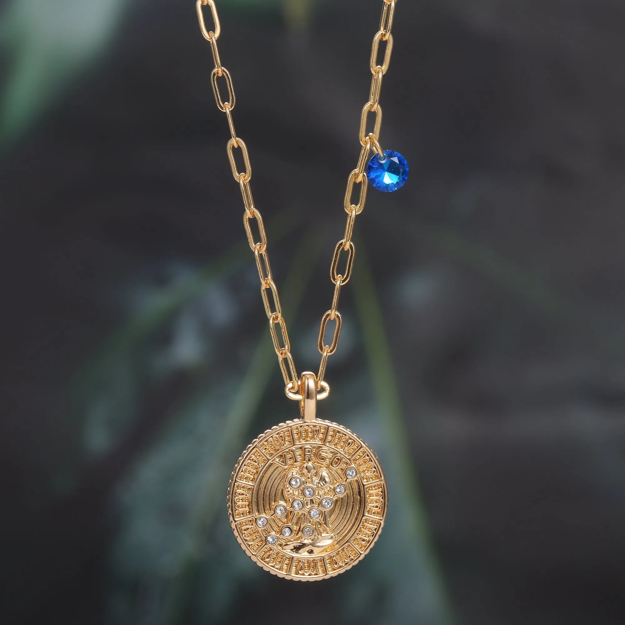 18K Gold Plated Zodiac Birth Coin