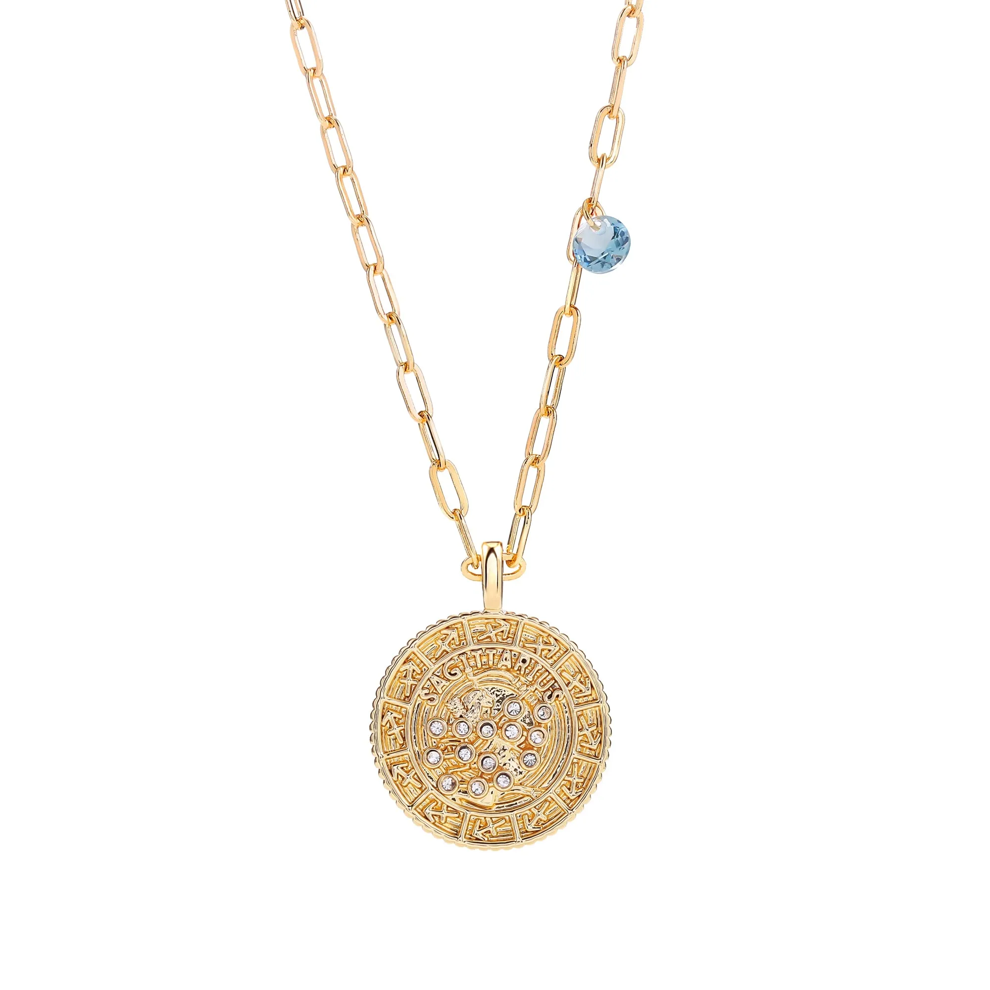 18K Gold Plated Zodiac Birth Coin
