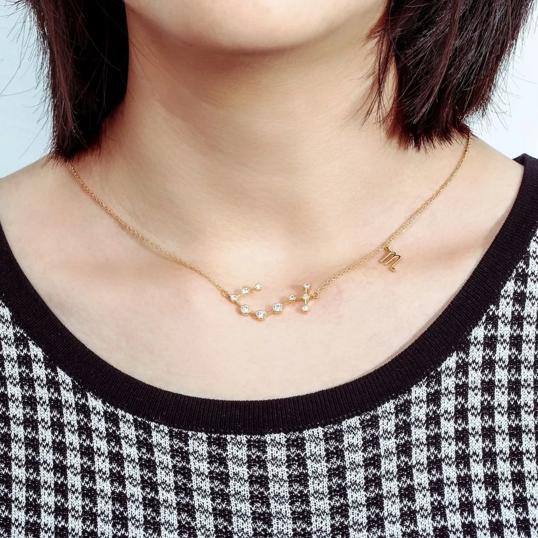 18K Gold Plated Zodiac Constellation Necklace