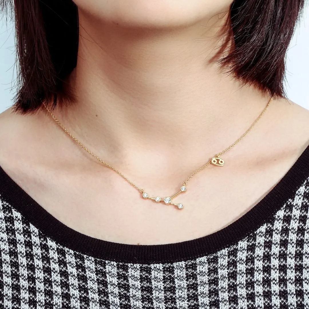 18K Gold Plated Zodiac Constellation Necklace