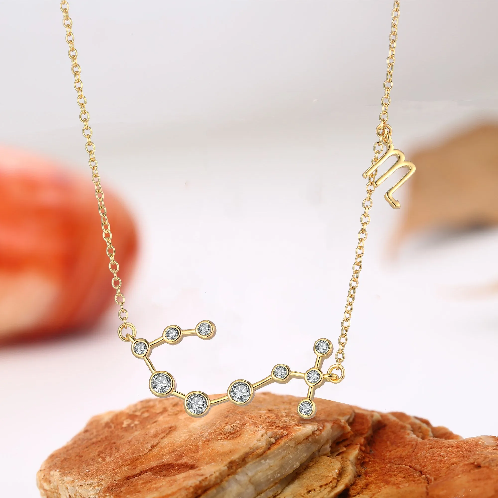 18K Gold Plated Zodiac Constellation Necklace