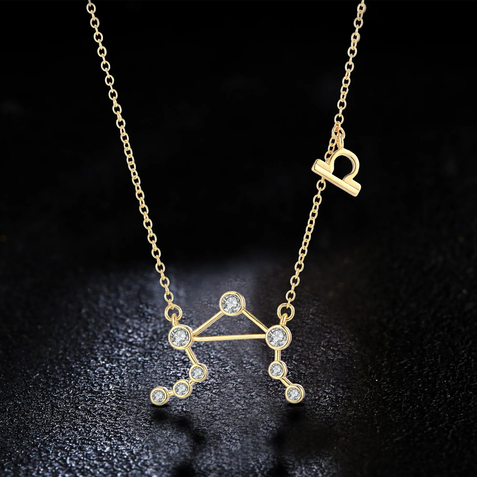 18K Gold Plated Zodiac Constellation Necklace