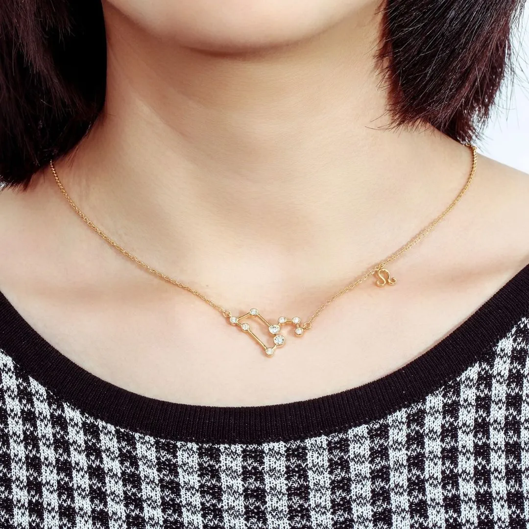 18K Gold Plated Zodiac Constellation Necklace