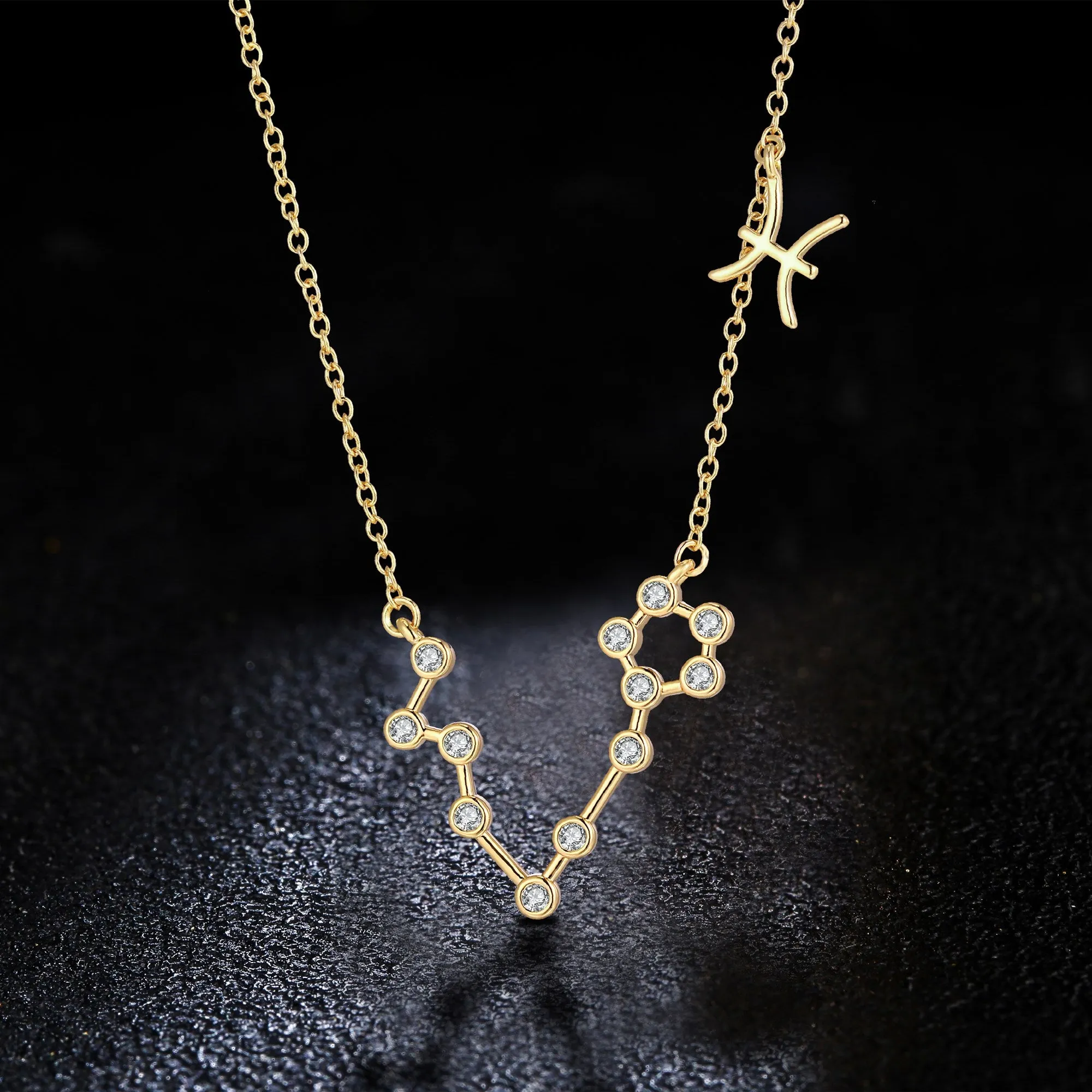 18K Gold Plated Zodiac Constellation Necklace