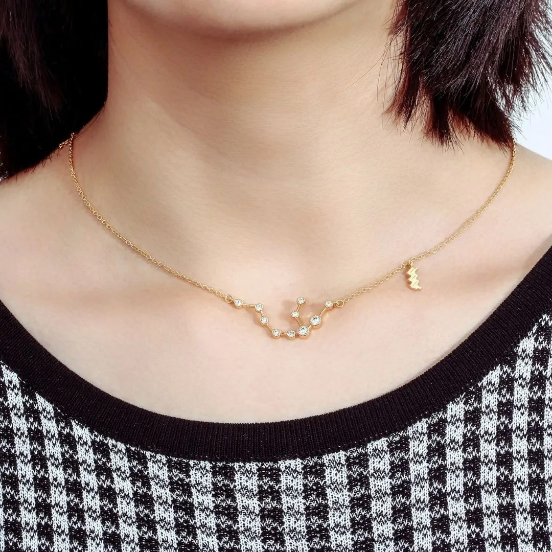 18K Gold Plated Zodiac Constellation Necklace