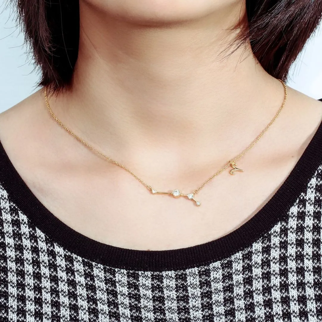 18K Gold Plated Zodiac Constellation Necklace