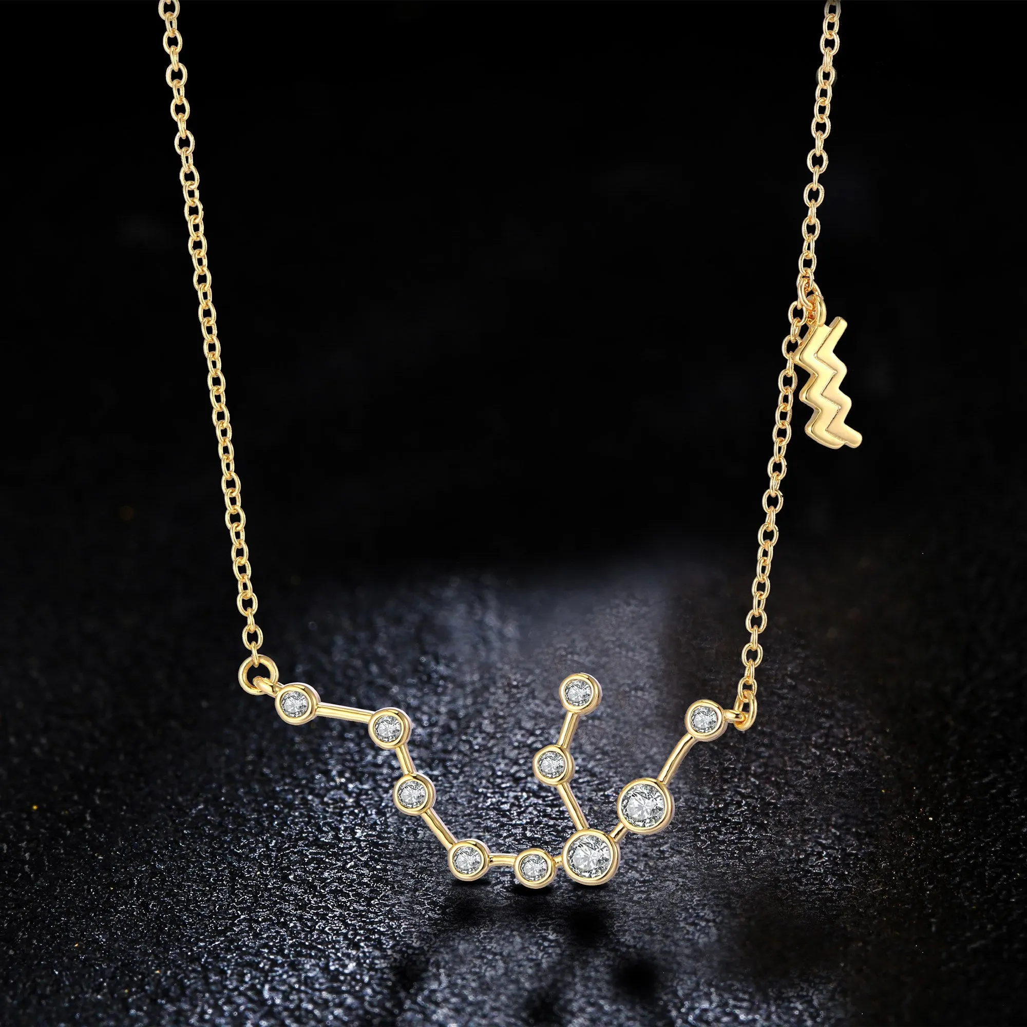 18K Gold Plated Zodiac Constellation Necklace