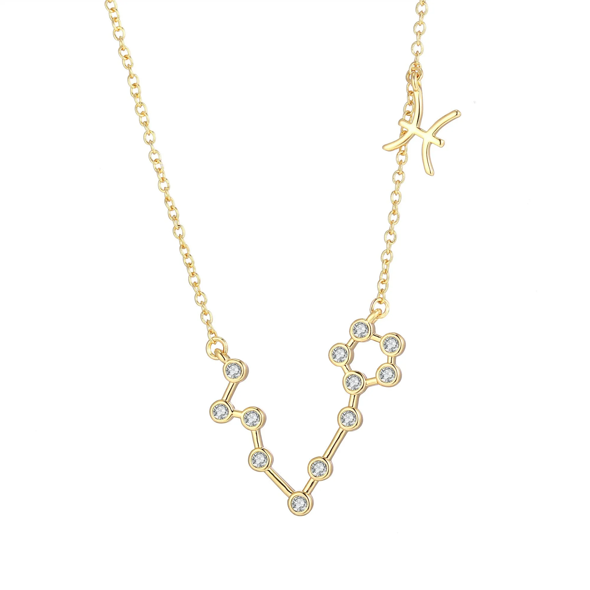 18K Gold Plated Zodiac Constellation Necklace