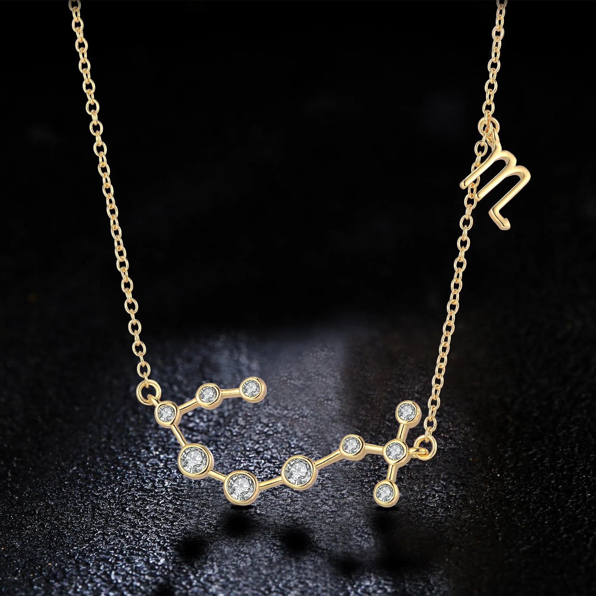 18K Gold Plated Zodiac Constellation Necklace
