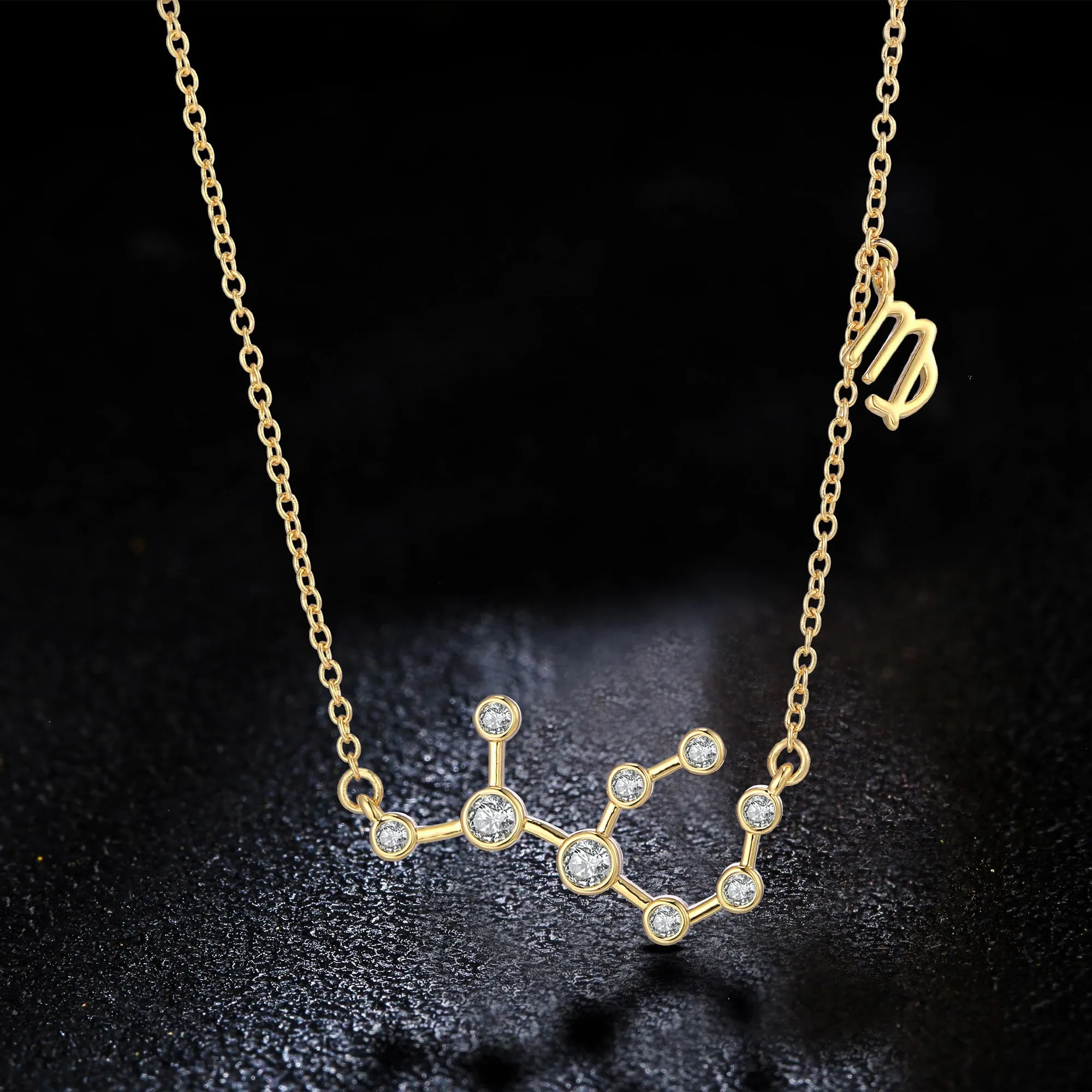 18K Gold Plated Zodiac Constellation Necklace