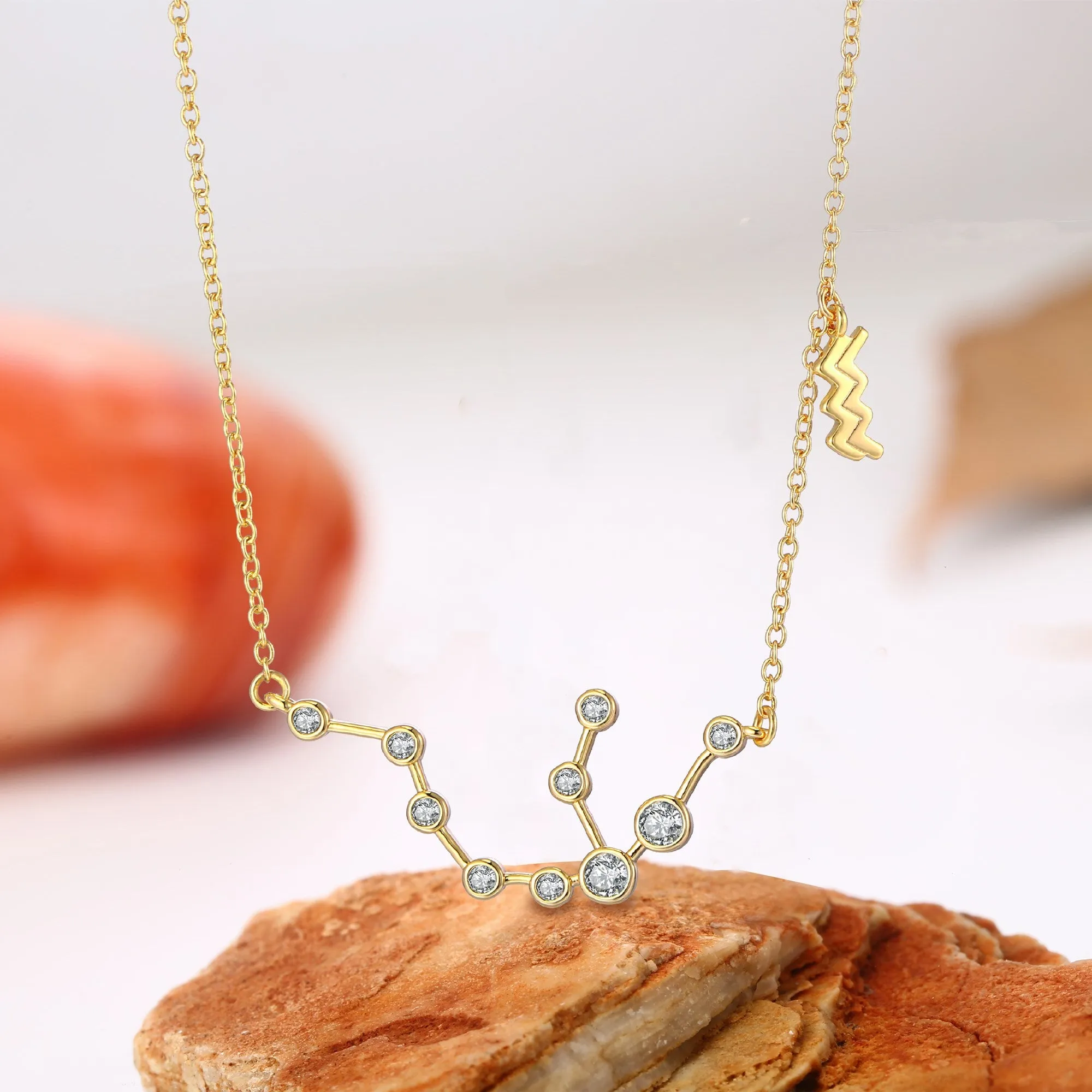 18K Gold Plated Zodiac Constellation Necklace