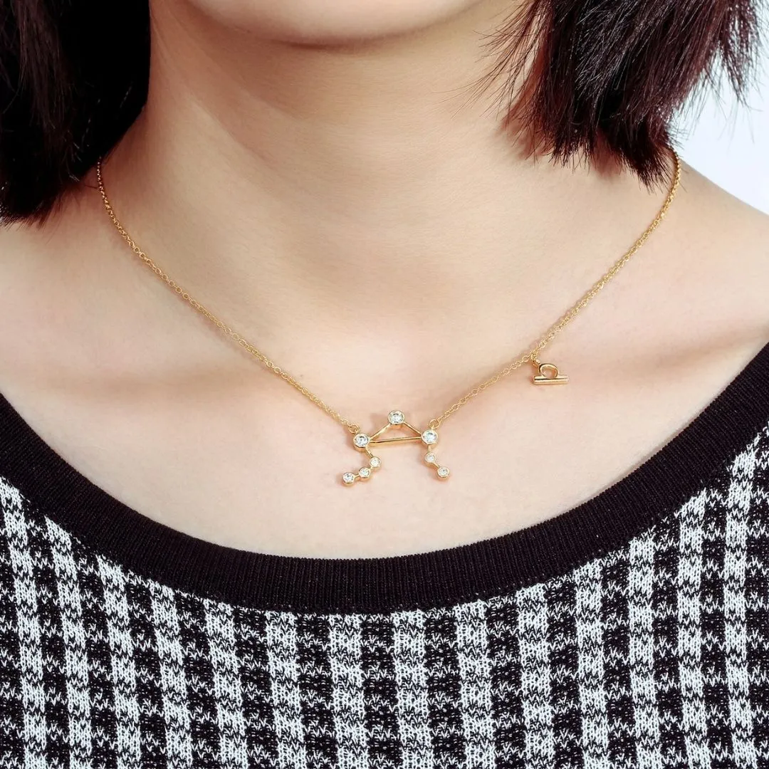 18K Gold Plated Zodiac Constellation Necklace
