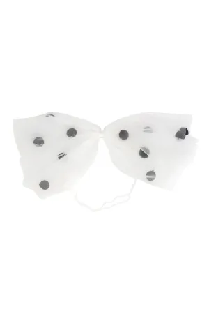 1940's Bow Wrap - White/Black