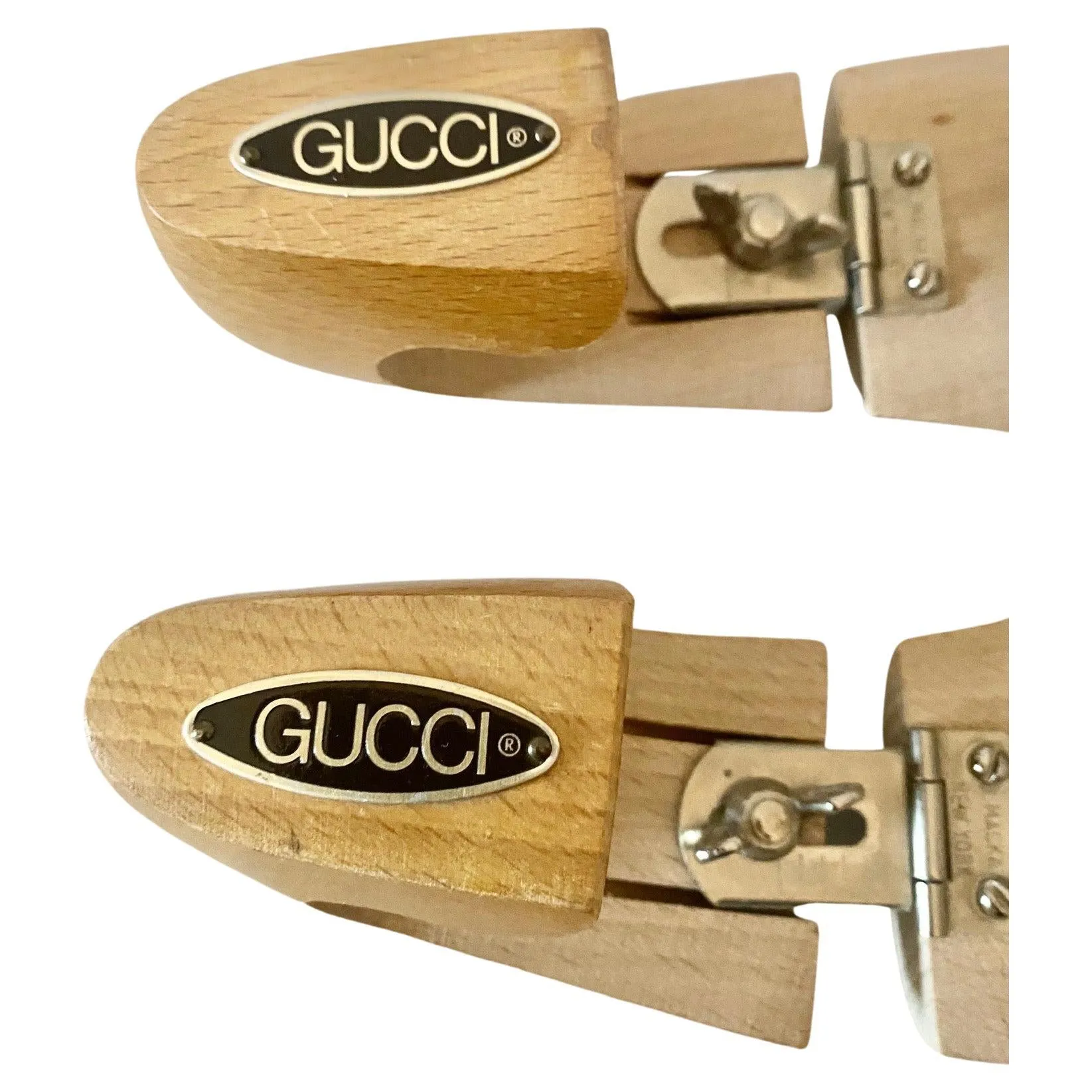 1960s Gucci New York Wooden Shoe Trees