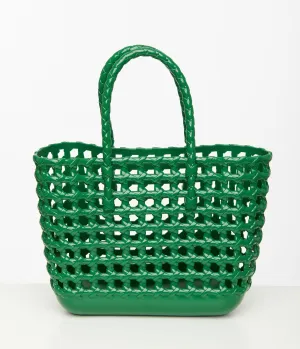 1970s Green Net Handbag