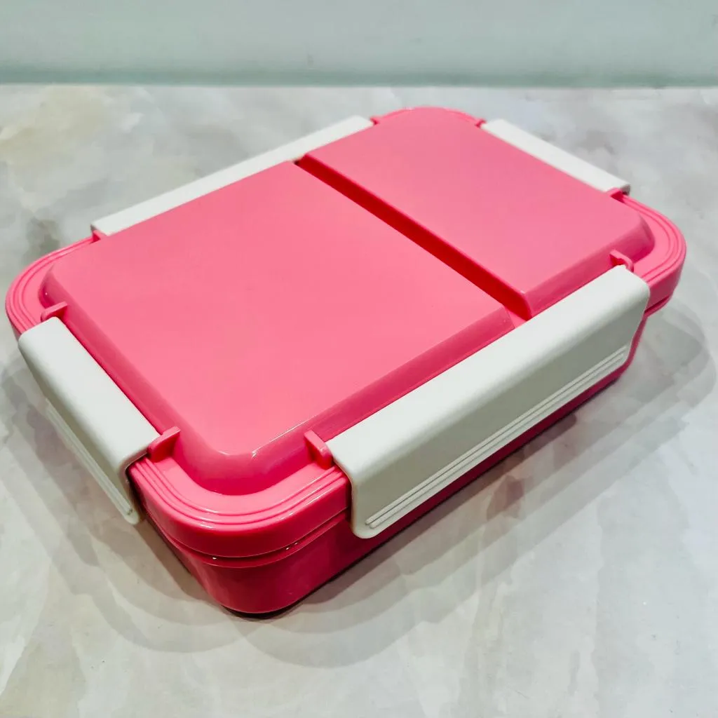 2 Compartment Leak Proof Stainless Steel Insulated Lunch Tiffin Box (750ml)