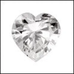 2 Ct Heart Shape Cubic Zirconia CZ Loose stone