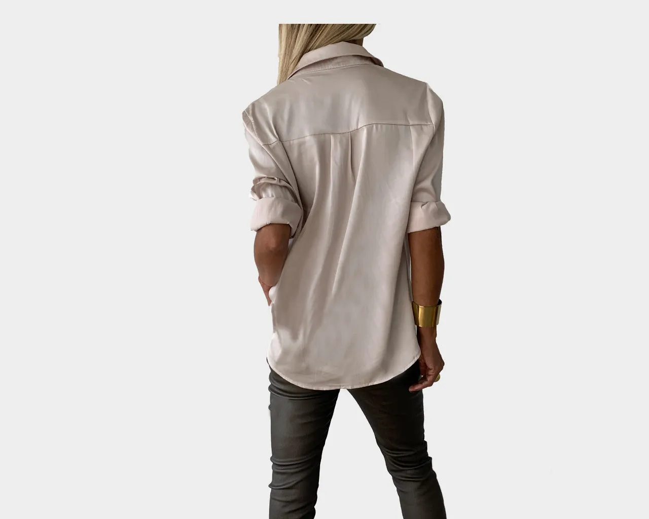 2 Desert Sand long Sleeve Dress Shirt - The Milano