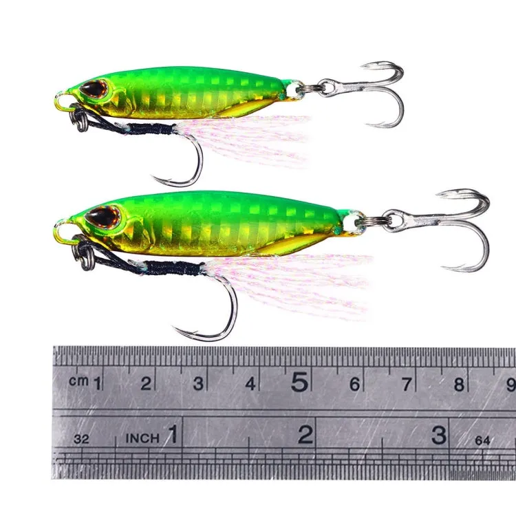 2 PCS HENGJIA Shore Casting Lead Fish Long-distance Casting Sinker Double Hook Lure, Size: 32g(6)
