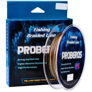 2 PCS PROBEROS 4 Edits 100M Strong Horse Fish Line, Line number: 5.0 / 50LB(Green)