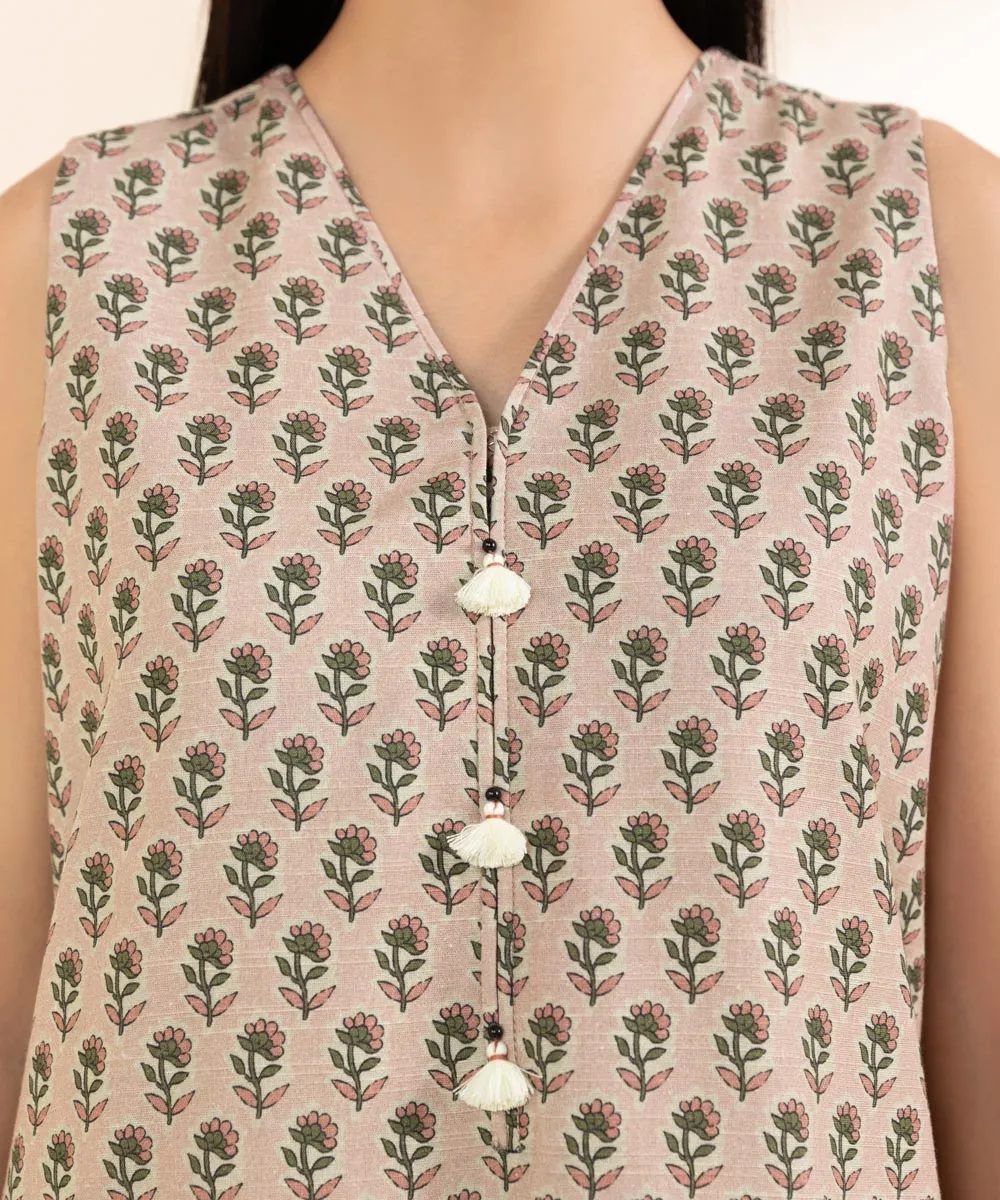 2 Piece - Printed Cambric Suit