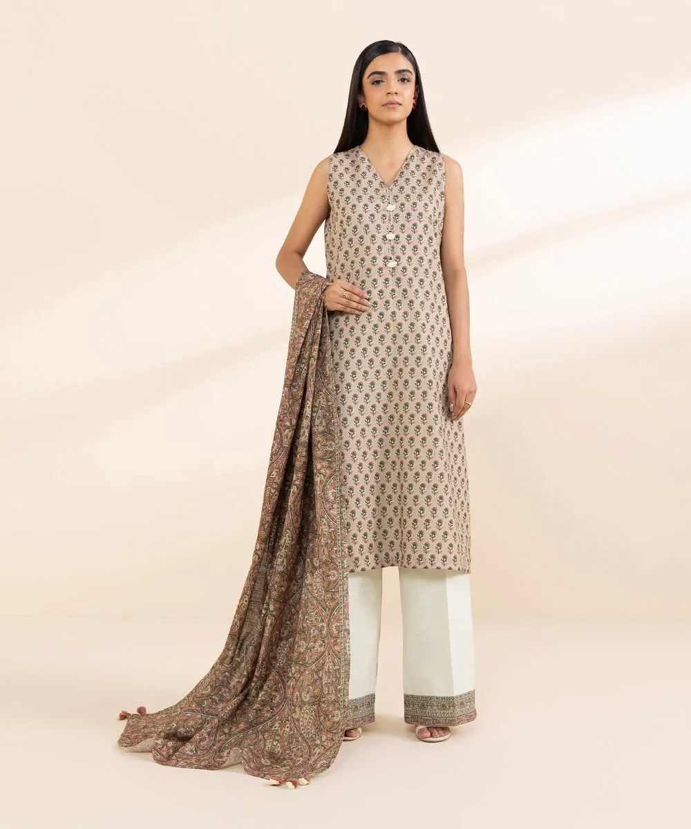 2 Piece - Printed Cambric Suit