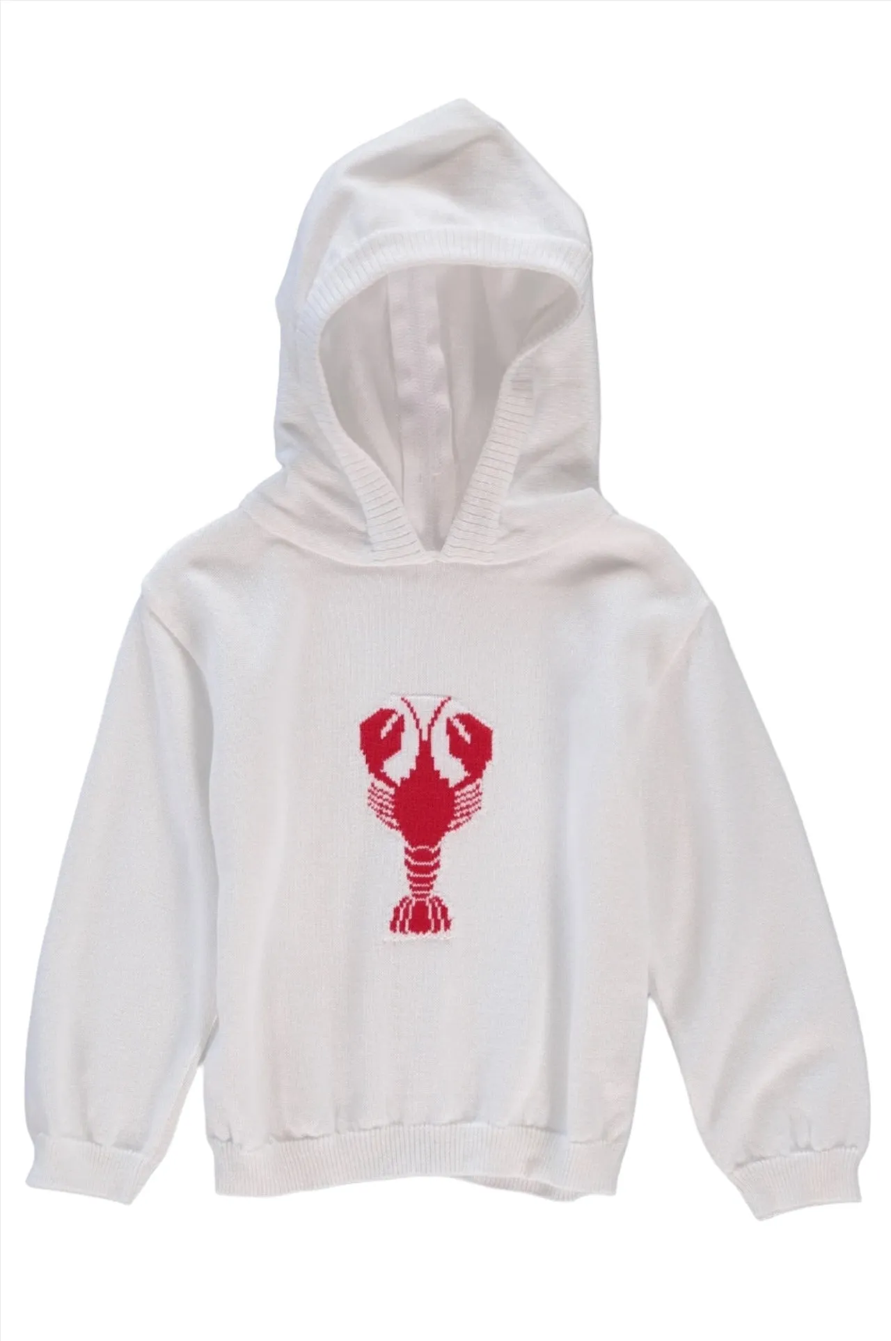 20046-Kickin Crawfish Zip Back White Baby Sweater