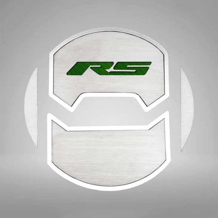 2010-2015 Camaro RS - Round A/C Vent Duct Covers Deluxe "RS" Style 8Pc - Brushed Stainless