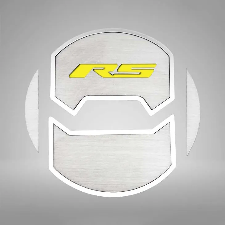 2010-2015 Camaro RS - Round A/C Vent Duct Covers Deluxe "RS" Style 8Pc - Brushed Stainless